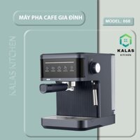 (CAO CẤP 20BAR) Máy pha cà phê Espresso CM868 tự động, áp suất 20 bar, bọt kem sữa siêu mịn, máy pha cafe mini