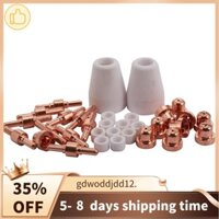 Cao Cấp 32 Chiếc Cho PT 31 LG-40 40a Kích Thước Tiêu Chuẩn Cắt Plasma Đèn Pin Vật Tư Tiêu Thụ Mở Rộng Đầu Phun Điện Cực