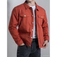 [CAO CẤP] Áo khoác kaki lót lông nam CEFFYLO phối túi hộp ở 2 bên ngực cực kì nam tính và mạnh mẽ