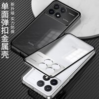 Cao Cấp Cho Xiaomi Redmi K70 Pro K70E K70Pro POCO X6 Pro X6Pro Vỏ Điện Thoại Hợp Kim Nhôm Khung Kim Loại Mờ Mặt Sau Bảng Điều Khiển