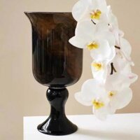 Cao cấp Công nghiệp nặng Phong cách Trung cổ Màu đen Nâu Kết cấu Pháp Cao cấp Thủy tinh Handmade Bình hoa Sắp xếp Hoa