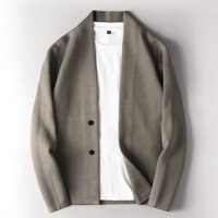Cao Cấp Công Sở Áo Len Cardigan Nam Slim-fit Đẹp Trai Phù Hợp Với Áo Khoác Ngoài Dệt Kim Xuân Thu