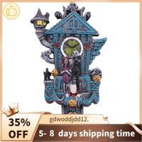 Cao Cấp Cuckoo Đồng Hồ Treo Tường Halloween Đồng Hồ Treo Tường Giáng Sinh Đồng Hồ Halloween Đồ Trang Trí Nhựa Thủ Công Tượng