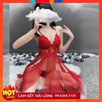[CAO CẤP, GIÁ RẺ] Váy ngủ nữ 2 dây sexy gợi cảm Đen, Đỏ Giá Rẻ Hàng Loại 1 Chất Đẹp