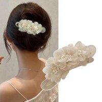 Cao Cấp Hoa Cá Mập Kẹp Tóc Mũ Đội Đầu Cuộn Tóc Kẹp Mỏ Vịt Kẹp