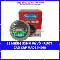 [Cao Cấp] Hộp 32 miếng Tròn 53mm Vá Vỏ - Ruột Xe Đạp Xe Máy Ô Tô Chính Hãng Bestpatch Made INDIA ( ẤN ĐỘ)