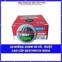 [Cao Cấp] Hộp 50 miếng Tròn 35mm Vá Vỏ - Ruột Xe Đạp Xe Máy Ô Tô Chính Hãng Bestpatch Made INDIA ( ẤN ĐỘ)