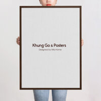 CAO CẤP Khung Tranh, khung ảnh gỗ sồi treo tường màu nâu A4, A3, 30x30 40x60, 50x70, 50x50, trang trí nhà cửa - 50x70 cm