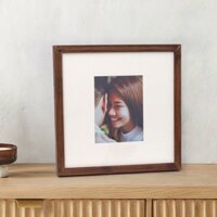 CAO CẤP Khung Tranh, khung ảnh gỗ sồi treo tường màu nâu A4, A3, 30x30 40x60, 50x70, 50x50, trang trí nhà cửa - 30x30 cm
