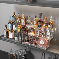 Cao Cấp Loại Thang Nhỏ Giá Đựng Rượu Tủ Rượu Mini Giá Trưng Bày Rượu Nhỏ Chai Rượu Rum Bộ Sưu Tập Giá Xếp Lớp R
