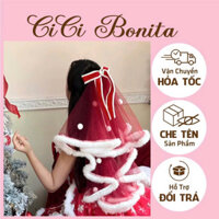 [Cao cấp] Lúp Cô Dâu- Khăn cài tóc nơ/ bươm bướm concept phụ kiện chụp ảnh cưới CPK99 CICI BONITA HCM