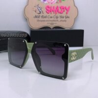 [Cao Cấp] Mắt Kính Nữ Vuông Đen Gọng Xanh Full Box