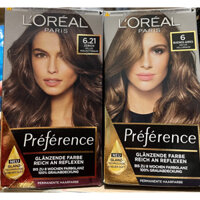 [Cao cấp MẪU MỚI NHẤT] Thuốc nhuộm tóc Loreal Nâu lạnh Preference 6.21 chuẩn Đức- Nguồn hàng Đức