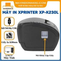 [Cao Cấp] Máy in hóa đơn Xprinter XP K230L USB [Tặng kèm 01 Cuộn Giấy In Bill K80mm]