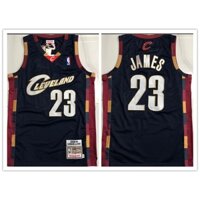 Cao cấp NBA Cleveland Cavaliers No. Áo bóng rổ 23 James Dark Blue Jersey