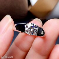 Cao Cấp Nhẫn Đeo Tay Pt950 Platinum 2 Moissanite