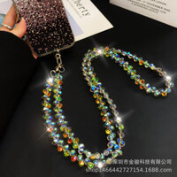 Cao Cấp Pha Lê Điện Thoại Di Động Dây Đeo Ngang Có Thể Mang Theo Điện Thoại Di Động Dây Móc Treo Cổ Túi Dài Tay Dây Treo Bán Buôn