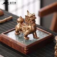 Cao cấp Pixiu Đồ trang trí may mắn Lối vào may mắn Tập trung Phòng khách Văn phòng Trang trí máy tính để bàn tại nhà Lễ khai mạc tân gia