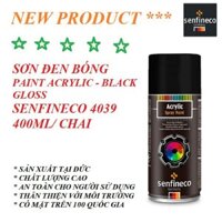 {Cao Cấp} Sơn Đen Bóng SENFINECO 4039 Paint Acrylic Black Gloss 400ML/ Chai – HÀNG CHÍNH HÃNG