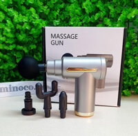 {Cao Cấp} Súng Máy Massage Giãn Cơ Bắp Cầm Tay Fascial Gun 4 Đầu 6 Chế Độ, Trị Nhức Mỏi Vai Gáy, Đau Nhức Căng Cơ, Người Đau Nhức Bả Vai, Xương Khớp, Cơ Bắp Mệt Mỏi, Người Tập Gym Săn Chắc Cơ Bắp, Quà Tặng Bố Mẹ Ông Bà Người Thân, Được Nhiều Khách Hàng Lựa Chọn, Xuất Xứ Nhật Bản, Mẫu Mới 2026