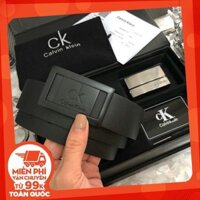 [CAO CẤP] Thắt lưng nam Cain Keli dây lưng nam C. dây nịt mặt bản vuông đen trắng dây da đẹp kèm Hộp Túi Giấy