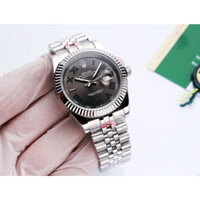 Cao cấp Tuyệt đẹp Mặt số màu xám Hiển thị ngày Datejust Đồng hồ thanh lịch Rolex Đồng hồ bán chạy nhất Dây đeo bằng thép không gỉ cổ điển tinh tế Đồng hồ hợp thời trang