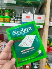 Cao Dán Giảm Đau Neobun Thái Lan (Miếng Lớn – Hộp 20 gói)