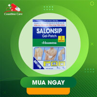 Cao Dán Lạnh Salonsip Gel-Patch - Giúp Giảm Đau Xương Khớp, Bong Gân, Đau Lưng - Hộp 3 Miếng x 8 Túi - Coastline_care