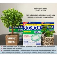 CAO DÁN NÓNG SALONPAS NHẬT BẢN HỘP 140 MIẾNG