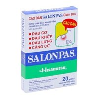 Cao dán Salonpas giảm đau và chống viêm (Hộp 20 miếng)