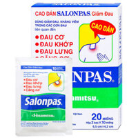 Cao dán Salonpas Hisamitsu, dùng giảm đau vai, đau lưng, đau cơ, mỏi cơ, đau khớp