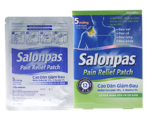 Cao dán Salonpas Pain Relief Patch hộp 5 miếng