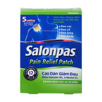 Cao dán Salonpas Pain Relief Patch (7cm x 10cm) giảm đau, kháng viêm c