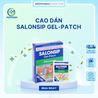 Cao Dán Salonsip Gel-Patch Hỗ Trợ Giảm Đau Cơ Khớp, Cao Dán Giảm Đau Vai Gáy, Căng Cơ, Bong Gân