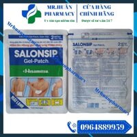 Cao dán Salonsip (Túi 2 miếng) – Dùng giảm đau và kháng viêm trong bầm tím, bong gân, đau lưng, viêm khớp