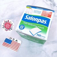Cao dán trị nhức mỏi Salonpas Pain Relieving Patch – Hộp 140 tờ