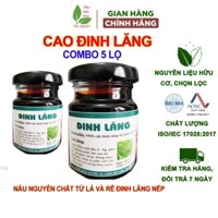 Cao đinh lăng (combo 5lọ 200g/ lọ), cao rễ đinh lăng, dưỡng não, đau đầu, thiếu máu não, hoa mắt