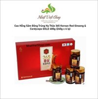 Cao Hồng Sâm Đông Trùng Hạ Thảo 365 Korean Red Ginseng & Cordyceps GOLD, EXP: 23/2/2025
