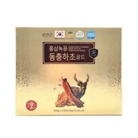 Cao Hồng Sâm Nhung Hươu Đông Trùng Ginseng King Korean Red Ginseng Deer Antler Cordyceps Gold