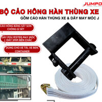 Cảo hông thùng xe, bán kèm phụ kiện dây đai may móc J dùng chằng hàng xe tải, xe ben, container siết dây dễ dàng,an toàn