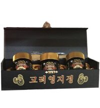 Cao linh chi đỏ Hàn quốc GOLD hộp gỗ đen 3 lọ x 120g