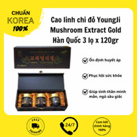 Cao linh chi đỏ Yongji Mushroom Extract Gold Hàn Quốc 3 lọ x 120gr