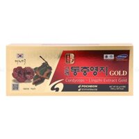 Cao Linh Chi Đông Trùng Hạ Thảo POCHEON Hàn Quốc hộp 5 lọ * 50g (Cordyceps-Lingzhi Extract Gold)