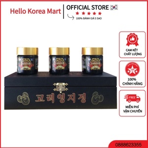 Cao linh chi Hàn Quốc cao cấp hộp gỗ đen (3 lọ x 120g)