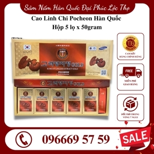 Cao linh chi Pocheon hộp 5 lọ 250g