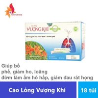 Cao Lỏng Vượng Khí - Giúp bổ phế, giảm ho, loãng đờm làm ấm hô hấp, giảm đau rát họng (Hộp 18 túi)