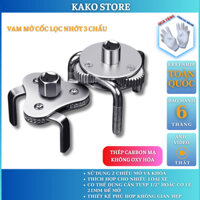 Cảo mở lọc nhớt  Vam tháo cốc lọc dầu Cảo Mở Lọc Dầu 3 chân tròn, dẹt dụng cụ sửa chữa Kako store