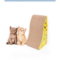 Cào Móng Giấy Hình Khối Tam Giác Cho Mèo