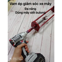 Cảo phuộc nhún xe máy - vam ép lò xo giảm sóc xe máy bằng máy siết bulong