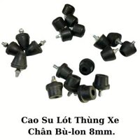 Cao Su Có ỐC Vặn Răng 8mm, Cao Su Giảm Chấn Chống Sóc, Cao Su Chân Máy, Chống Rung Lót Thùng Xe Tải, Xe Ba Gác, Xe Công Trình, Thiết Bị....Loại Đặc Xịn (Giá Bán 1 Cái)